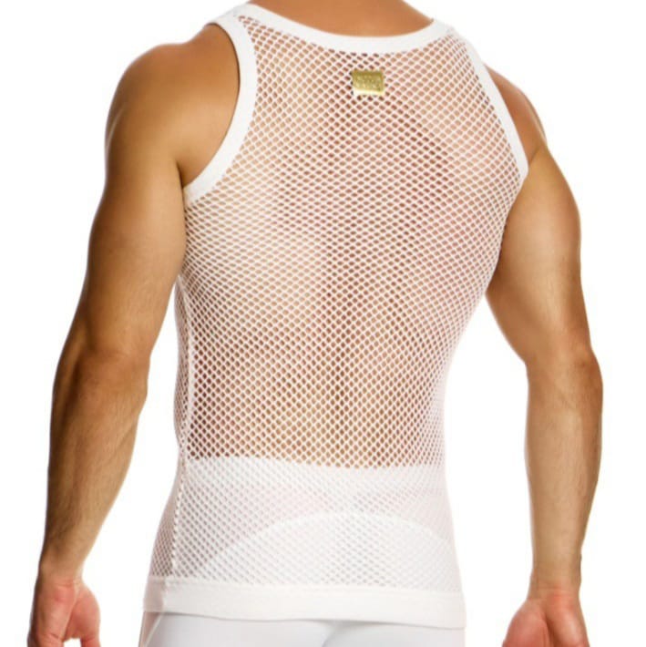 Moduc Vivendi Provactive & Sexy Tank Top Made From See Through Fishnet Fabric